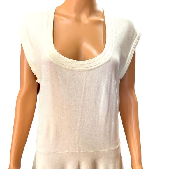 Rebecca Taylor Ivory Knit Dress Size Large - Picture 3 of 15